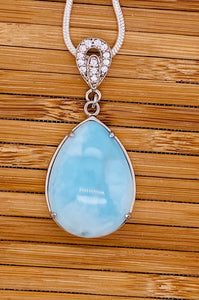 Oval Larimar Pendant