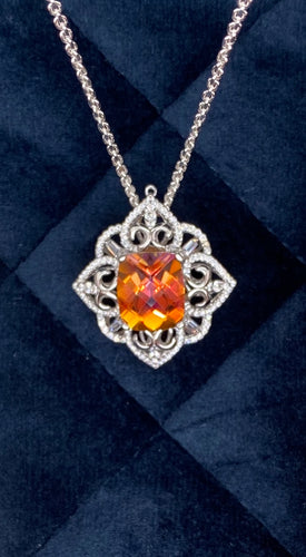 Fire Topaz Pendant