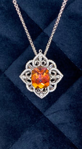 Fire Topaz Pendant