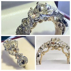 Two-tone Diamond Engagement Ring