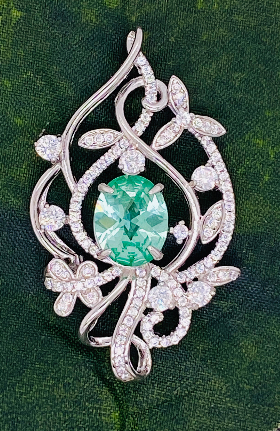 Green Spinel Pendant