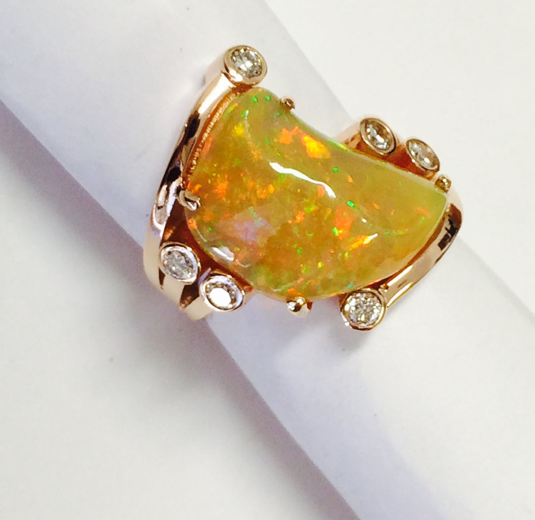 Ethiopian Opal Ring