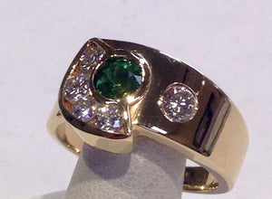 Green Tourmaline Ring